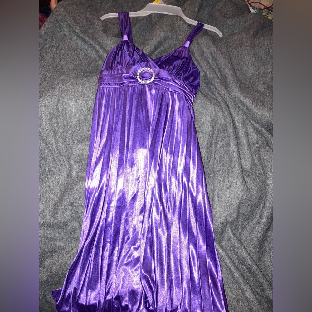 Purple dinner dress